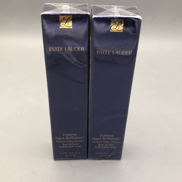 Set of 2 Estee Lauder Futurist Aqua Brilliance  Watery Glow Primer  Sealed - Picture 1 of 3